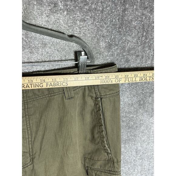 Gander Mountain Cargo Pants‎ Mens Size 42x32 Green Cotton Pockets Straight Leg - Picture 4 of 10